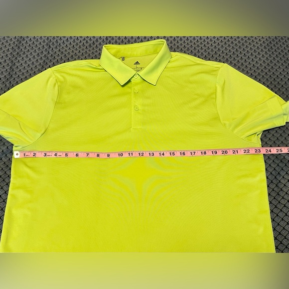 Adidas Men’s Yellow Golf Polo Size L - Picture 7 of 11